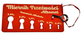 Gadget - Meranie triezvosti alkohol test vtipný darček gadget